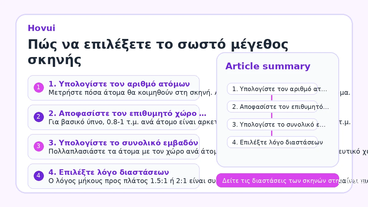Πώς να επιλέξετε το σωστό μέγεθος σκηνής
