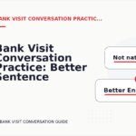 Bank Visit Conversation Practice: Better Sentence Choices