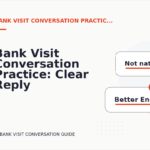 Bank Visit Conversation Practice: Clear Reply Patterns